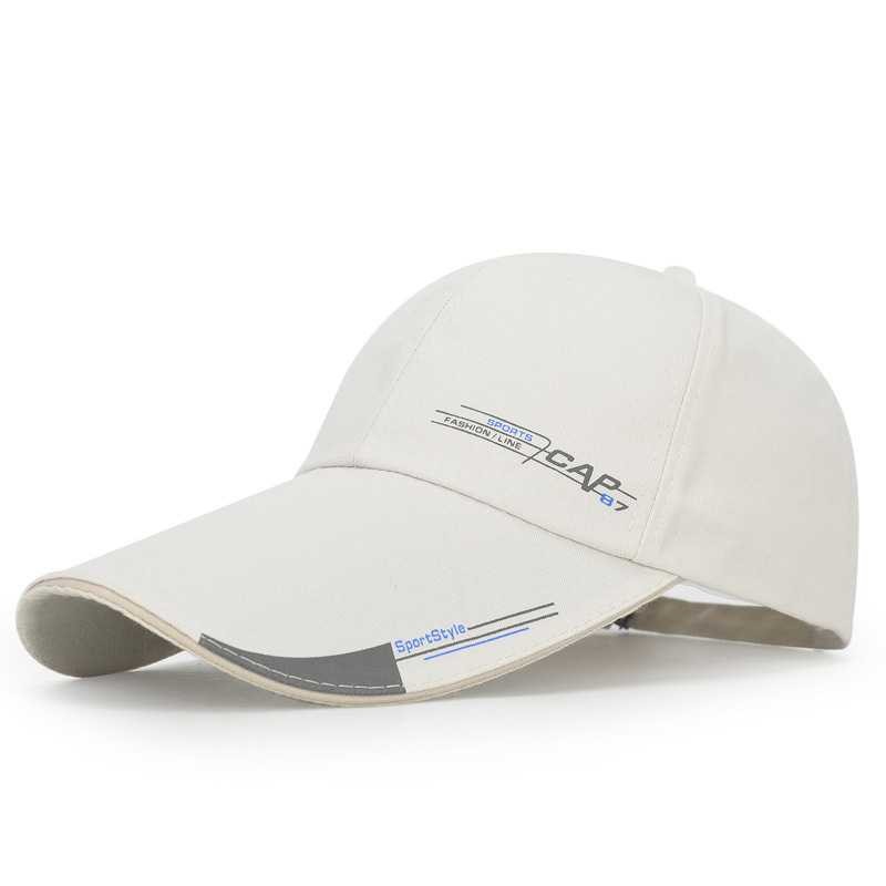 SportsC Topi Baseball Pria Outdoor Fashion Line Cap Long Visor - MZ87