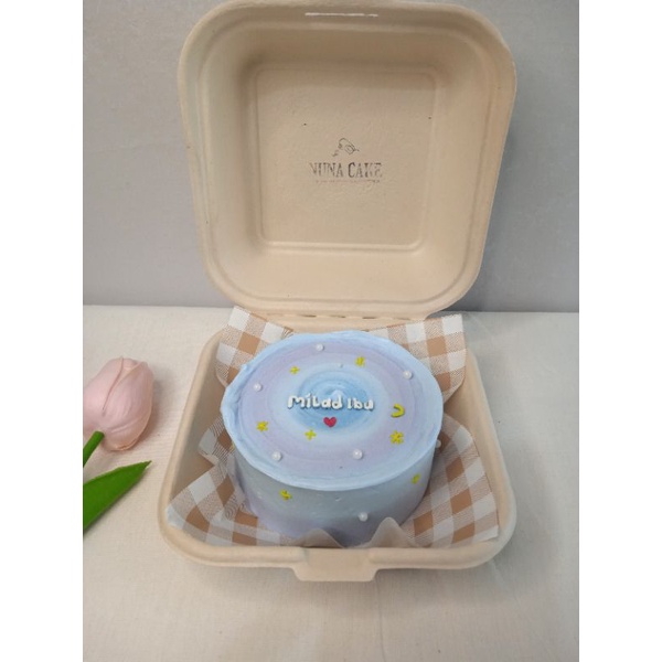 Korean Bento Cake Diameter 10 cm | BEBAS DESAIN APA AJA