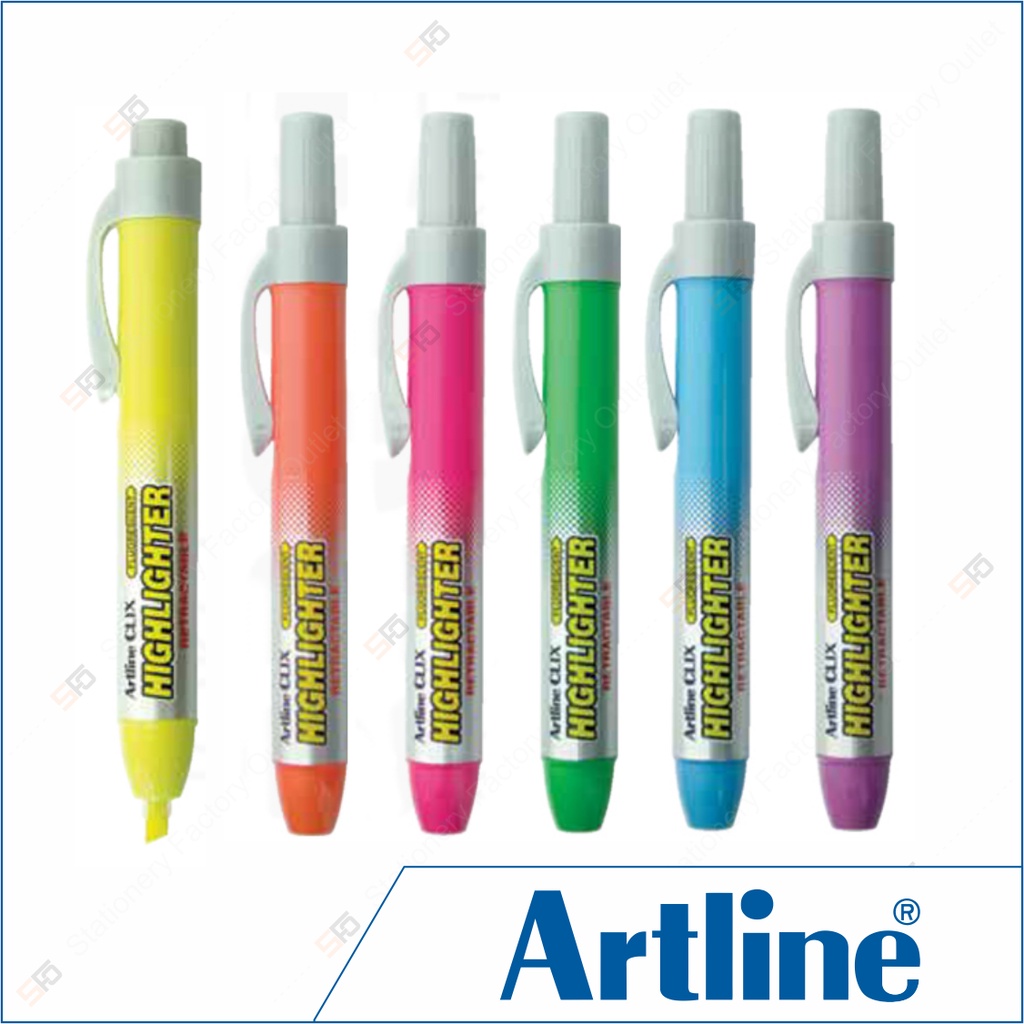 

Highlighter Artline Clix EK-63 - Retractable 4.0 mm Clicker