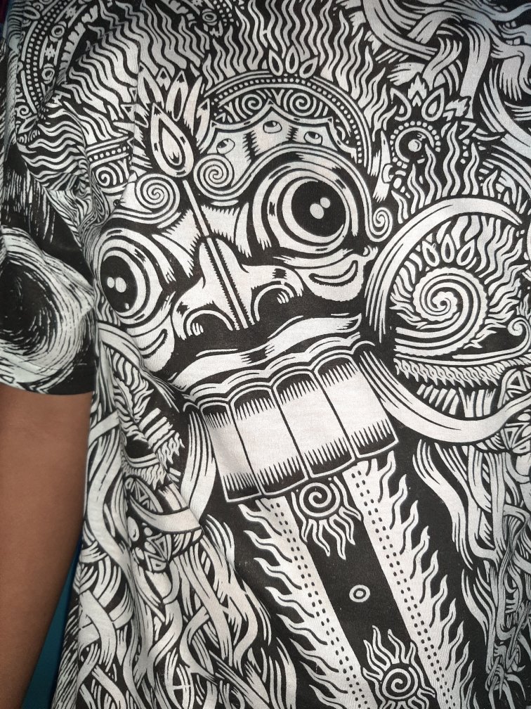 Kaos Batik Full Print Barong||kaos Bali