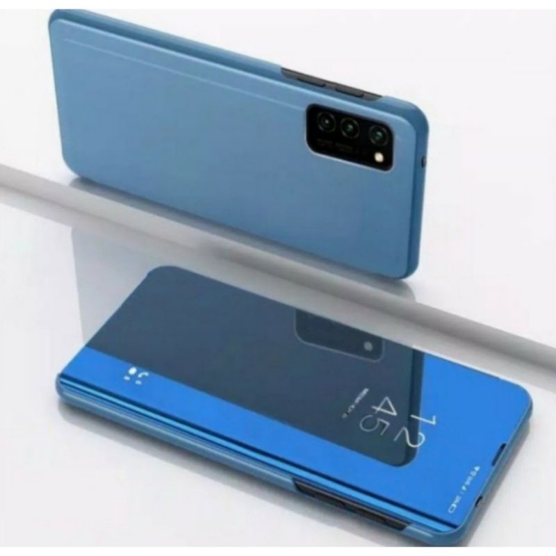 SAMSUNG A03S Flip Mirror New Flip Cover Standing Kaca Mirror Flip Case