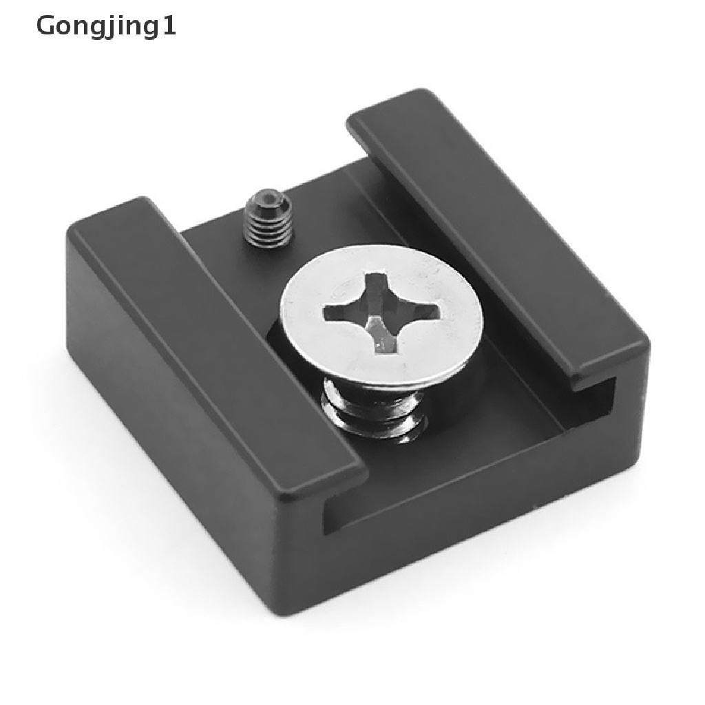 Gongjing1 Adapter Cold Shoe Mount Holder Lampu Flashmic Untuk Kamera