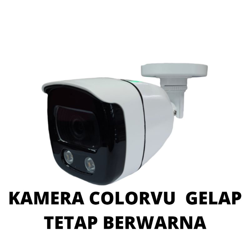 KAMERA CCTV OUTDOOR COLORVU+AUDIO LENSA 5MP 1080P TURBO HD IR SONY TAHAN PANAS DAN HUJAN