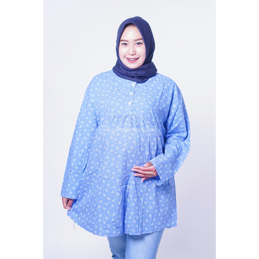 Mama Hamil Baju Atasan Ibu Hamil Kerja Muslim Jumbo Long Blouse Murah Cantik Modis Lucu Bhj 81 Shopee Indonesia