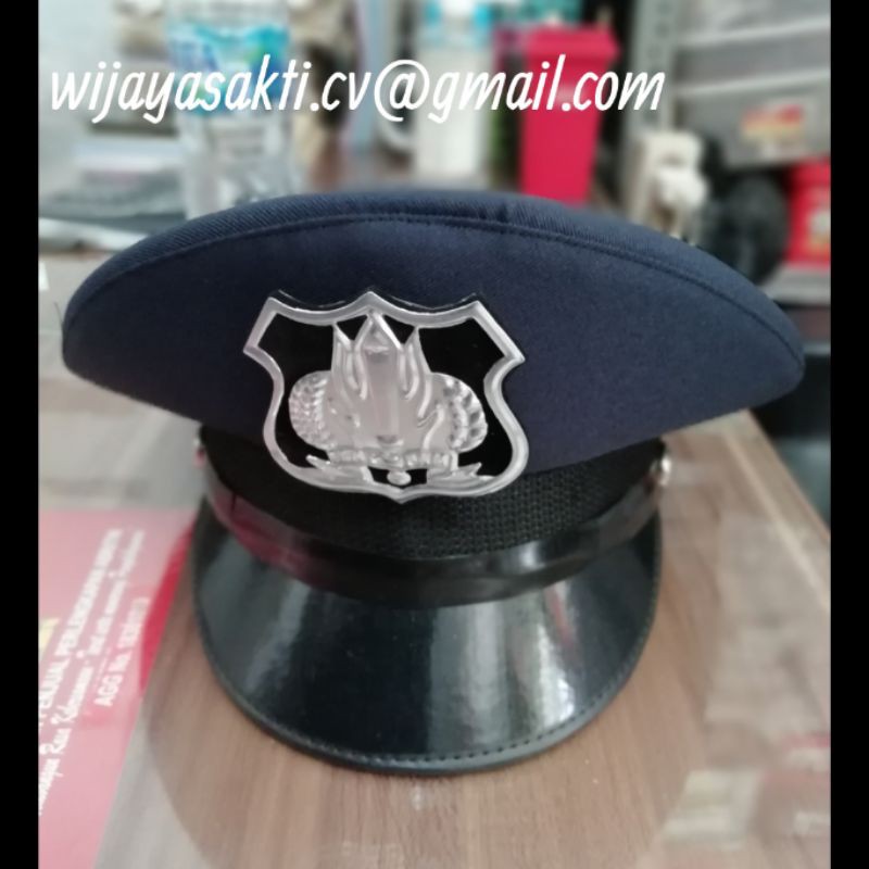 Topi pet Security Emblem- Topi pet Satpam Security pet Security