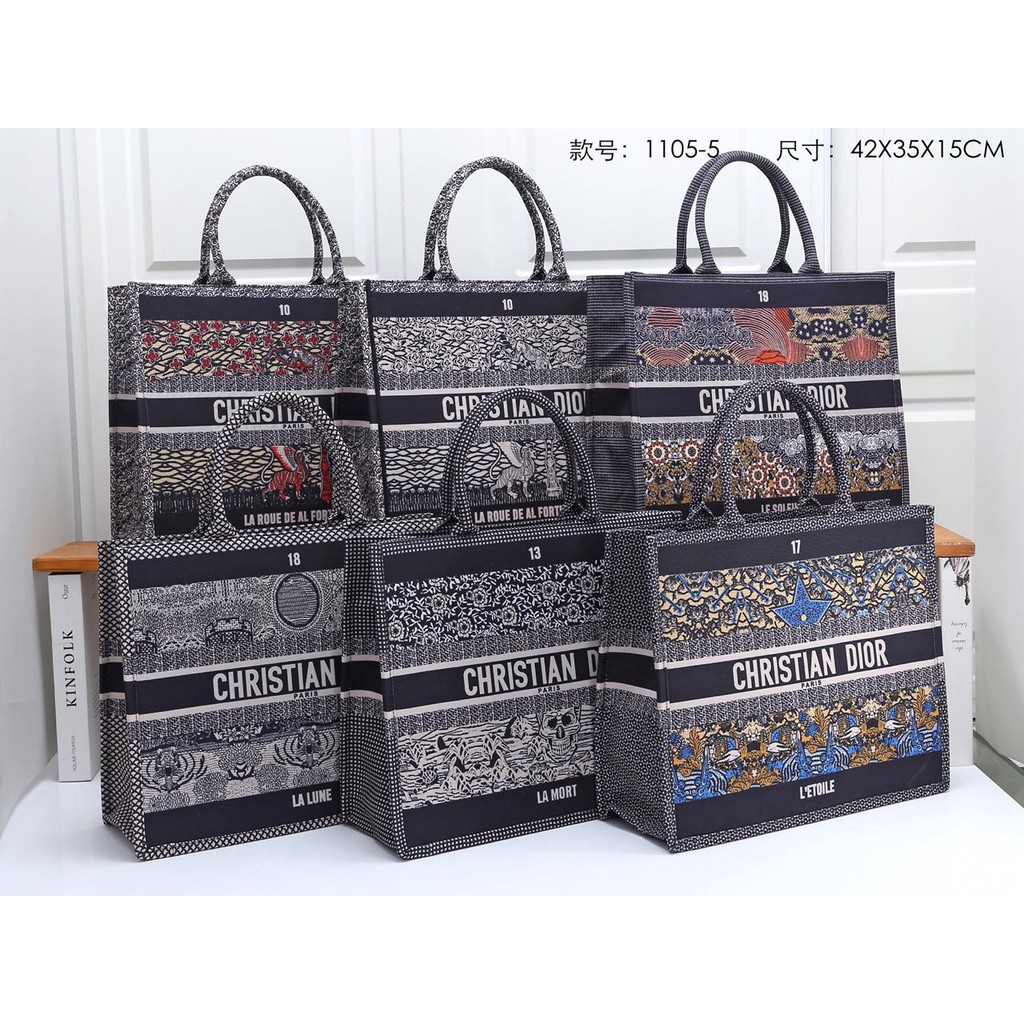 Tas Dior Book Tote Tarot Canvas 1105-5