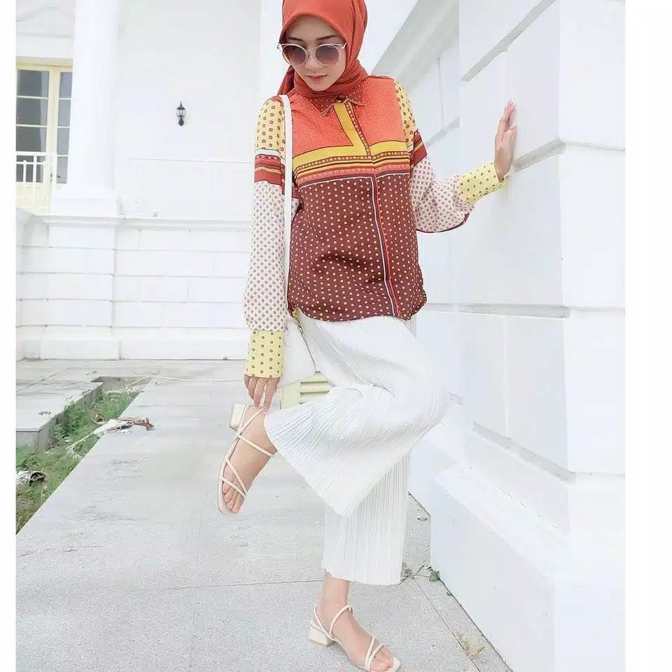 PROMO  KULOT PLISKET PUTIH DEWASA