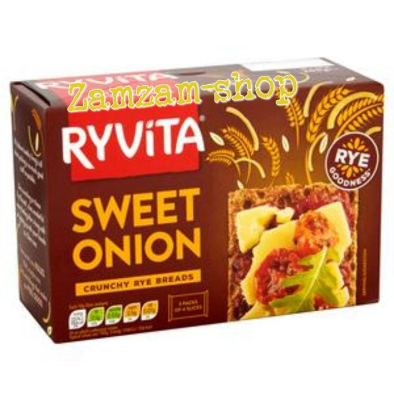 

Ryvita Crispbread Sweet Onion Rye biscuit biskuit 200gr