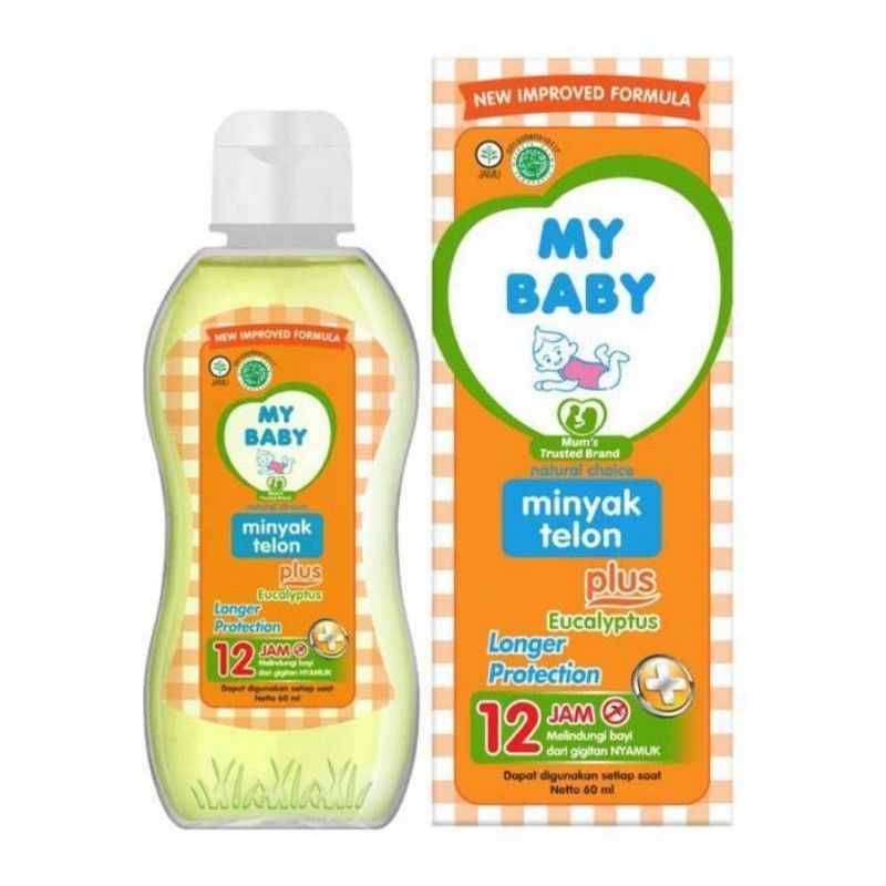 My Baby Minyak Telon Plus Eucalyptus Longer Protection 12 jam 90ml / 60 ml / 150ml