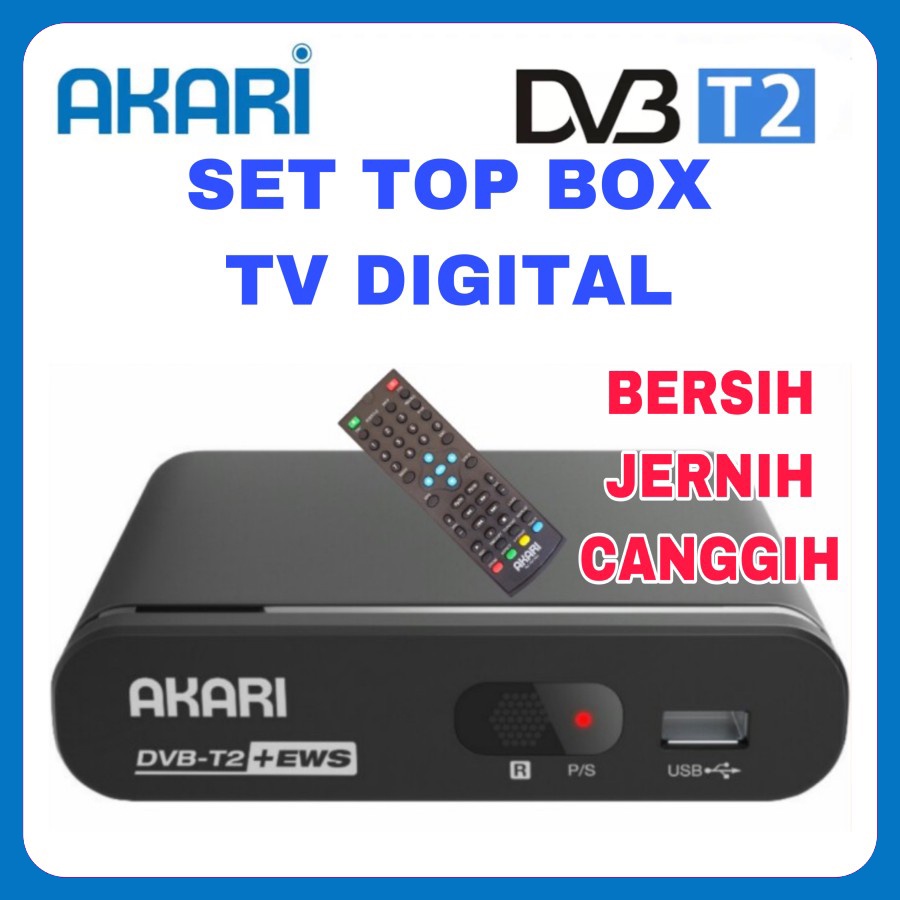STB Set Top Box TV Digital Akari ADS-2230 DVB T2 SNI Full HD