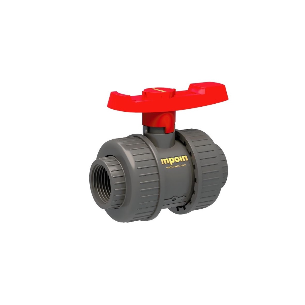 MPOIN True Union Ball Valve 2" Water Mur Stop Kran PVC Mpoin Tahan Lama