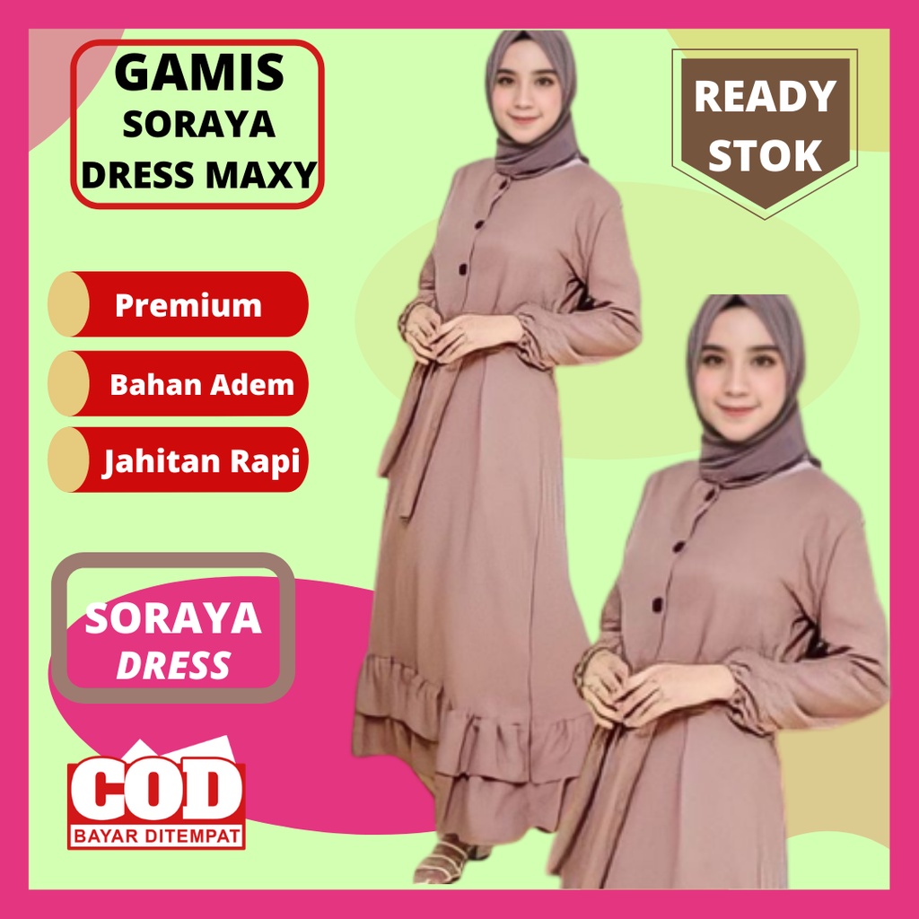 [Fashion Muslim] SORAYA DRESS MAXY