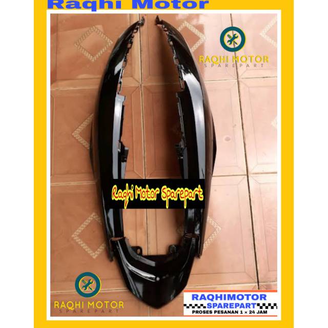Body Belakang Mio Soul Gt Hitam / Merah / Putih - Tutup Body Soul Gt 115