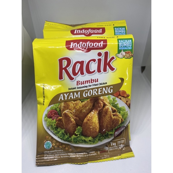 

Racik Bumbu Ayam Goreng 26g (Renceng isi 10)