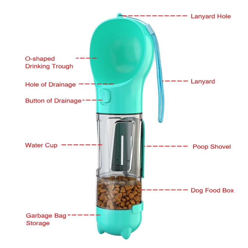 Botol Minum 3 In 1 Portable Untuk Anjing / Kucing