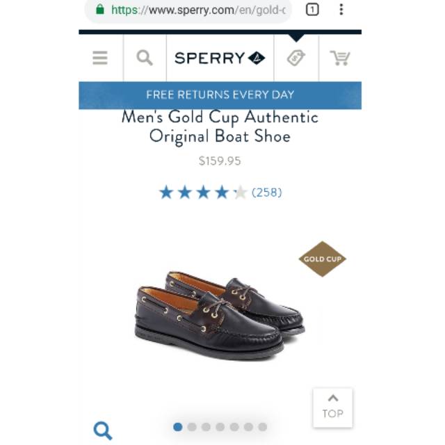 Sperry Topsider Gold Cup Black Amaretto Original