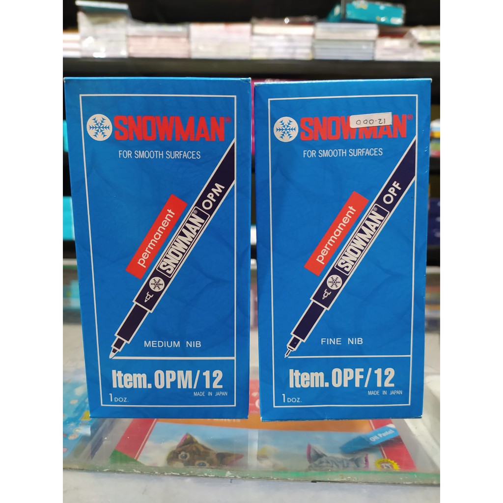 

Pulpen Spidol OHP OPM OPF Snowman Permanent
