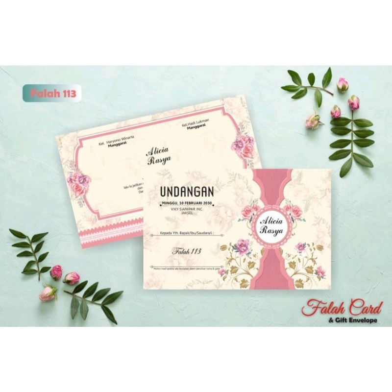 Undangan Blangko Seri Falah 113 Harga Murah