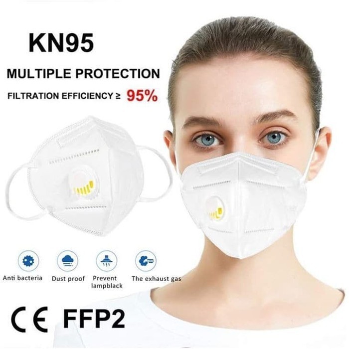 Masker KN95 RESPIRATOR WARNA WARNI FILTER 3DKN 95