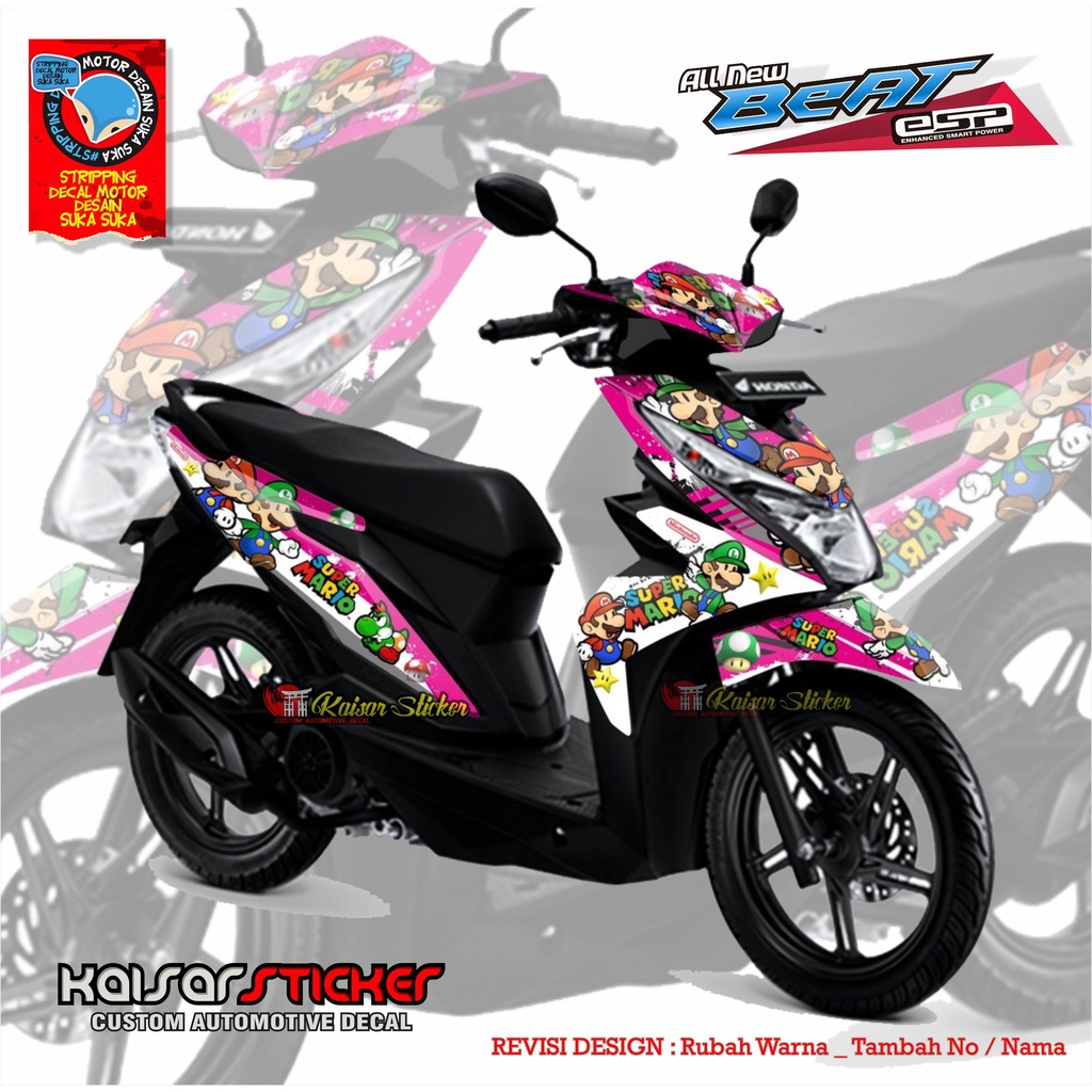 Decal Stiker Motor Full Body Beat Street - Esp 2019 Full Body