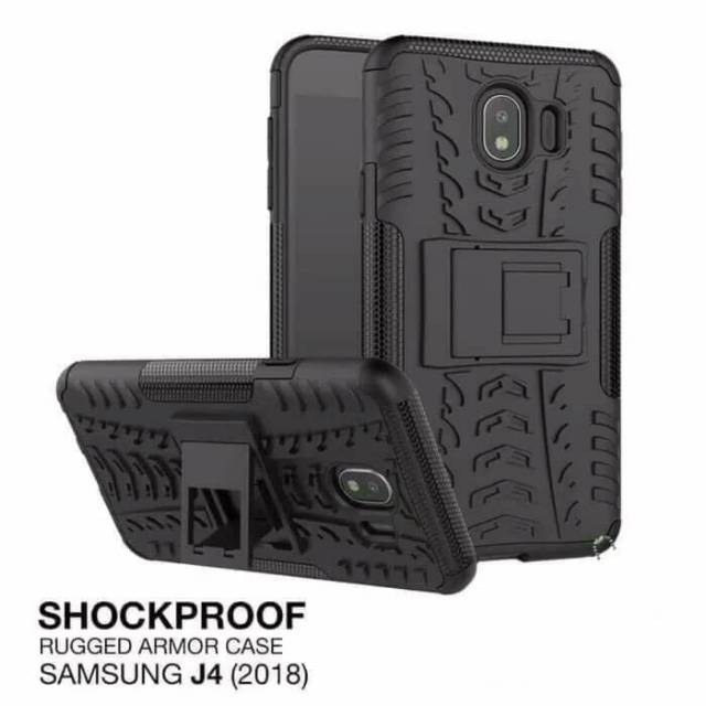 Rugged armor robot Samsung J4 2018 case casing cover kick standing