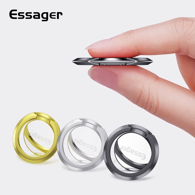 

Essager Finger Ring Holder for all Mobile Phone Ring Grip Holder for Smartphone Car Holder