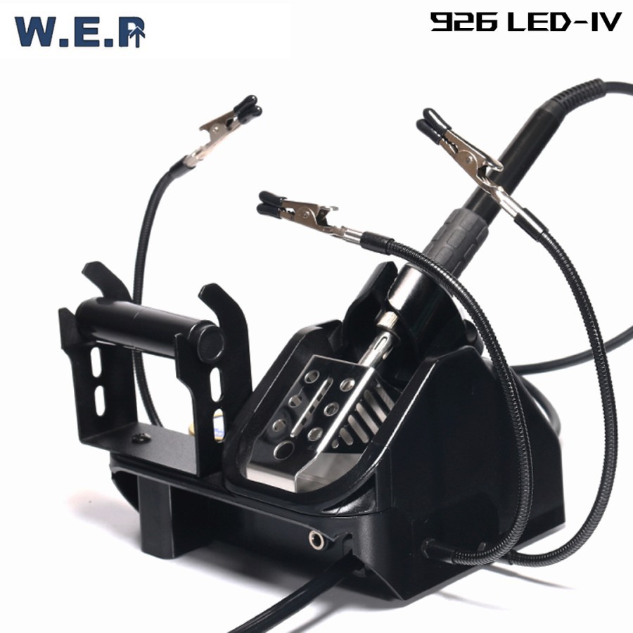 WEP 926 LED Generasi IV Soldering Iron 3 Channel Kaca Pembesar Jepitan