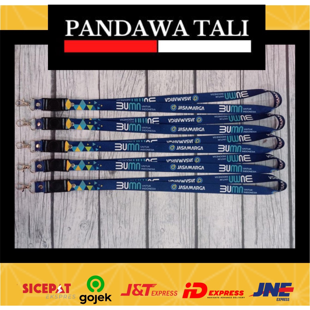 

Lanyard BUMN Jasamarga Biru / Lanyard Custom Murah / Pandawa Tali Surabaya