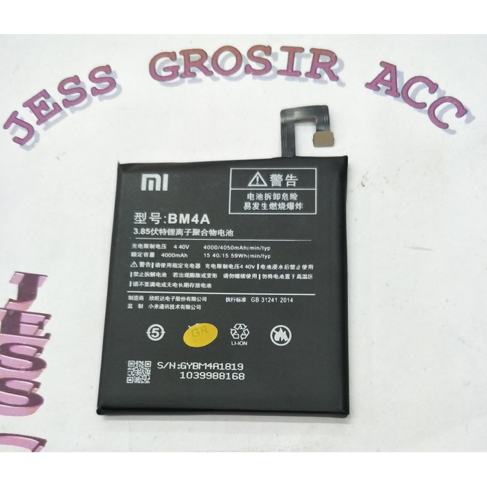 Baterai Battery Original XIAOMI BM4A , BM-4A , BM 4A ( Redmi Pro ) - Hitam