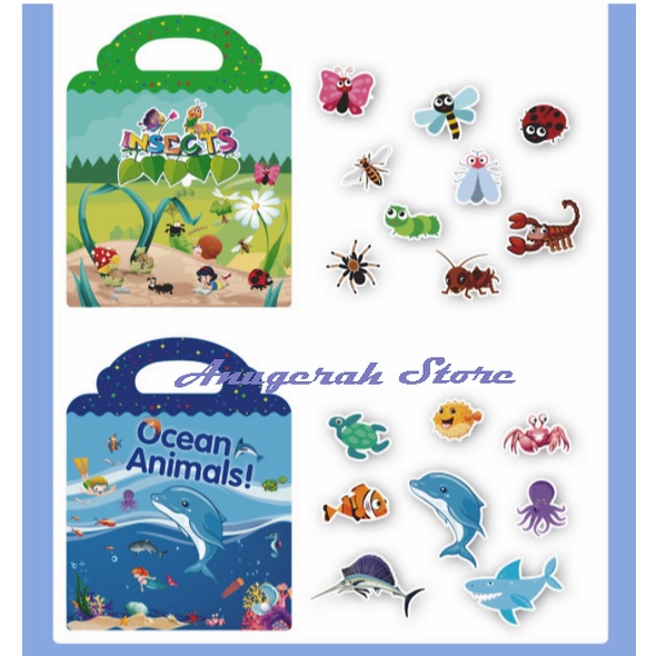 

Buku Sticker Animal,My Body,Dino,Ocean Animal,Insect bisa tempel ulang