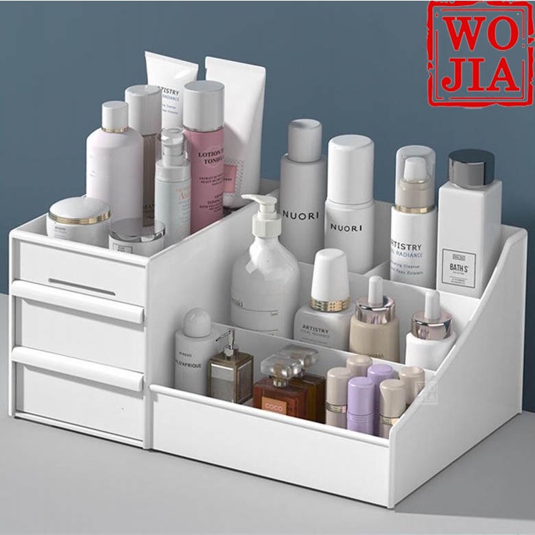 Rak Kosmetik Plastik Tempat Makeup Kotak Laci Organizer Storage Box