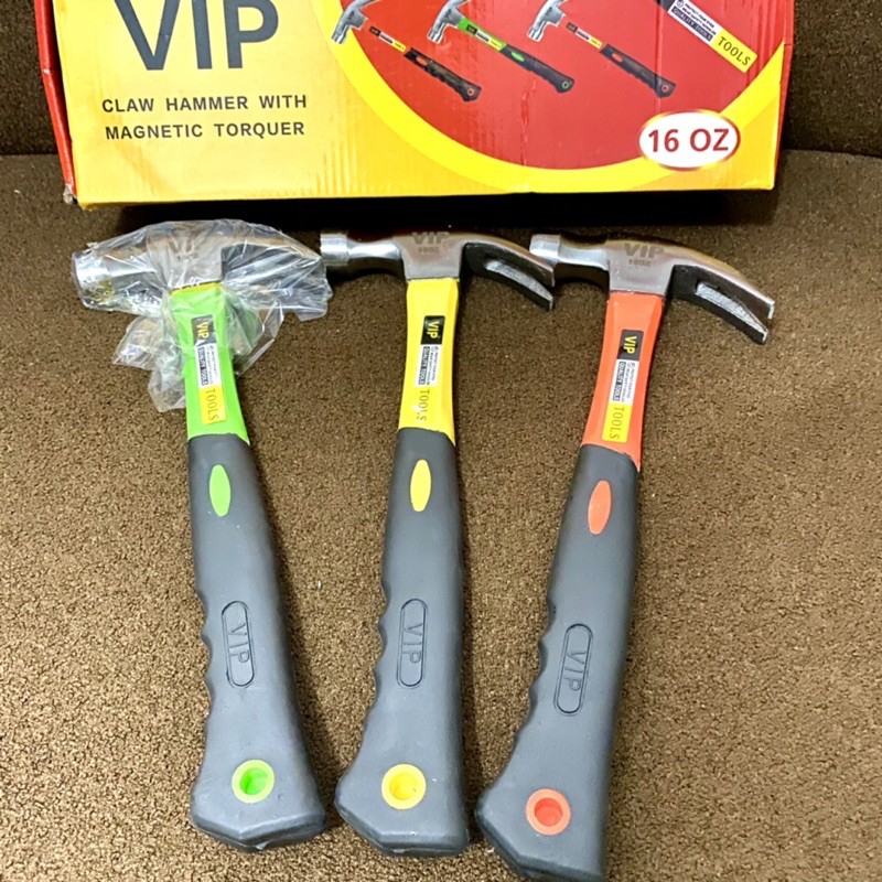 Palu Kambing VIP 16oz / Claw Hammer Gagang Fiber / Palu VIP tools