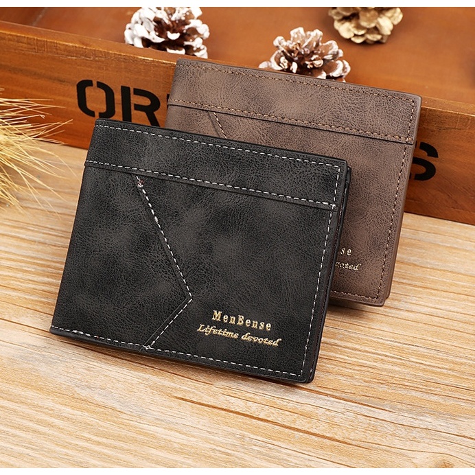 DOMPET IMPORT LIPAT PRIA KECIL KULIT ORIGINAL BRANDED PREMIUM WACHI PENDEK KARTU MURAH BATAM KEREN