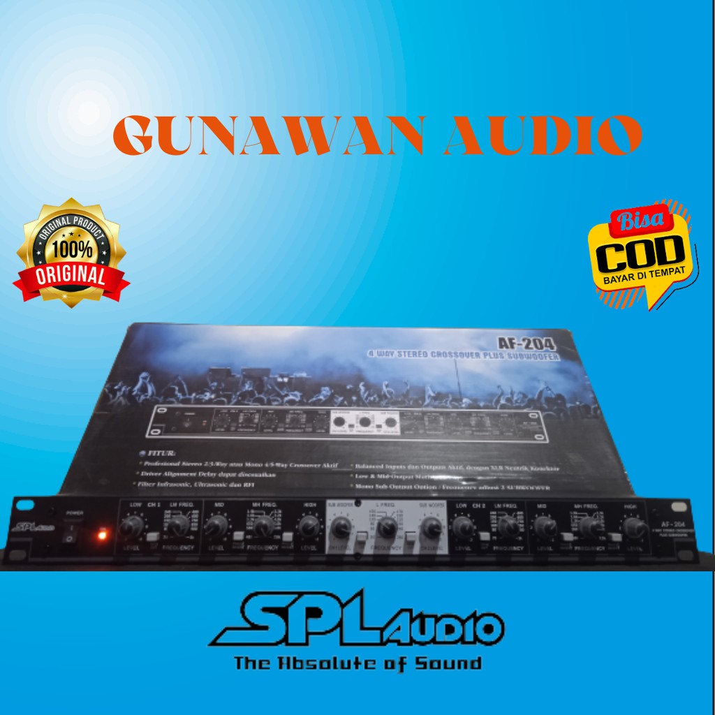 BARU crossover audio murah crosover SPL AUDIO AF 204 berkualitas