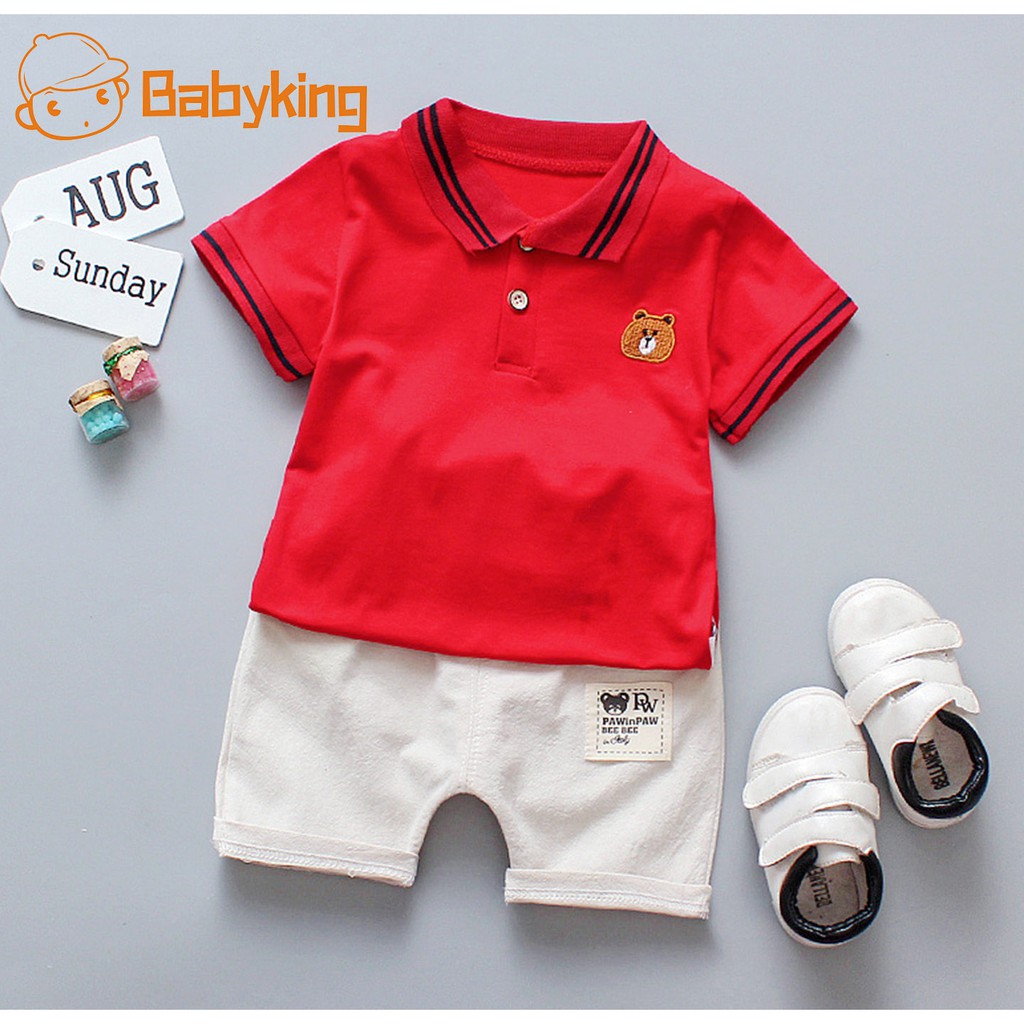 Babyking Setelan Kaos  T Shirt Lengan  Pendek  Celana 