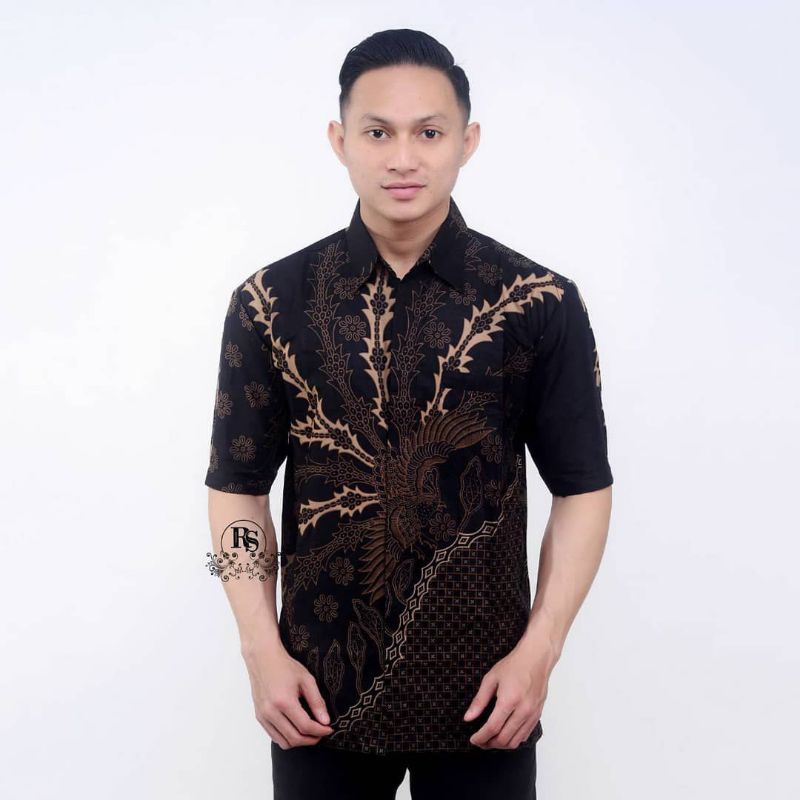 NEW ARRIVAL DISTRO BATIK PRIA BORDIR SOGAN HRB026 BATIKAF