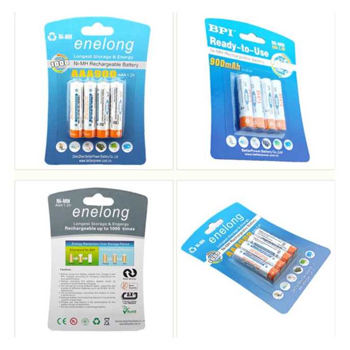 TG-IE Enelong Baterai Cas Rechargeable Ni-Mh AAA 900mAh 4PCS - HR03 / MN2400