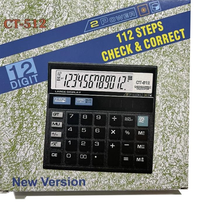 

Koleksi Terbaru ☛BELIDEH☚ 12 Digit Kalkulator Check / Kakulator Dagang Besar / Calculator CT 512 MURAH S020 66R*