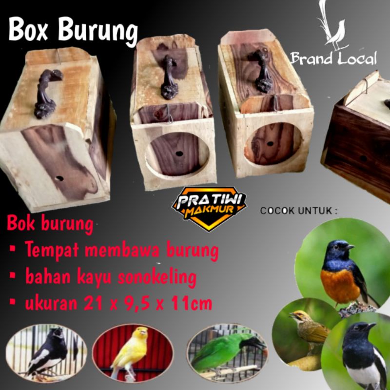 Box Burung Kayu / Sangkar untulan / tas burung cod