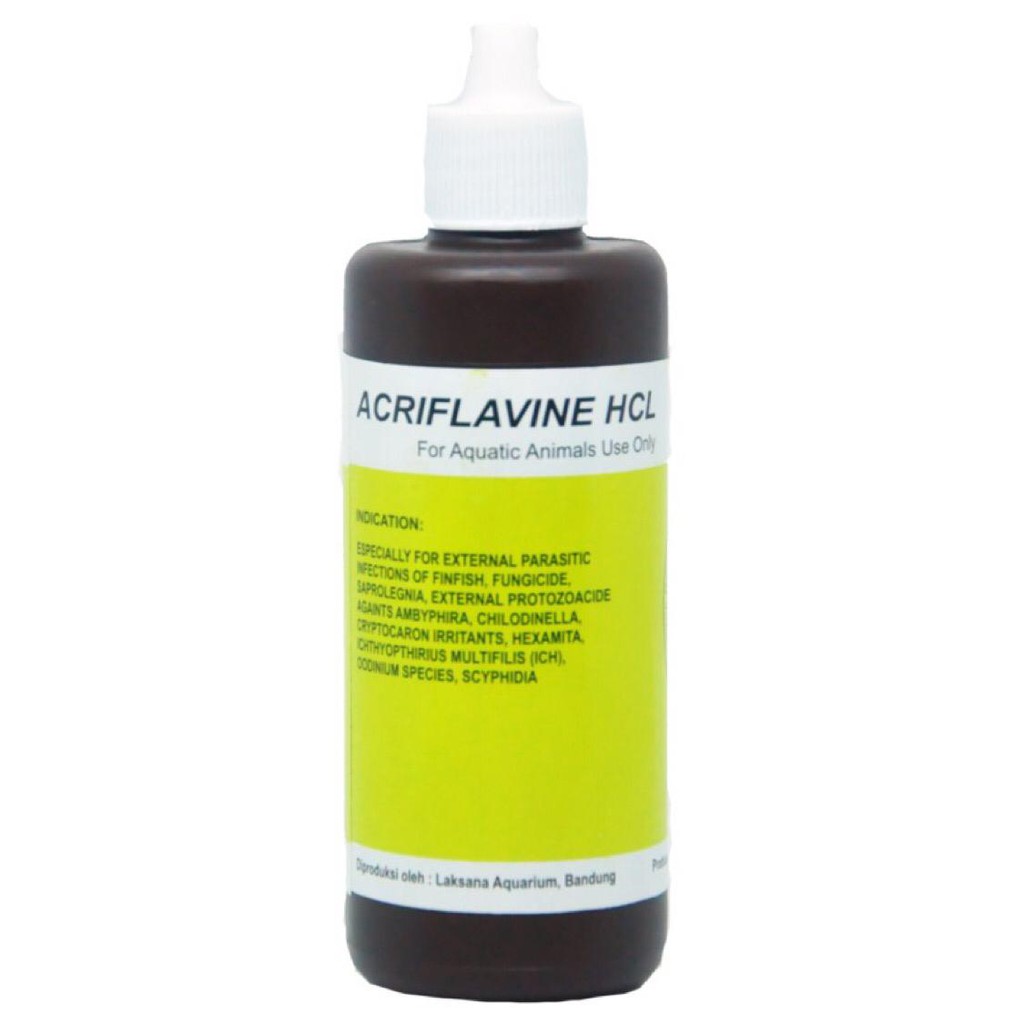 ACRIFLAVINE HCL 100ml - Obat Vitamin Ikan Aquarium Kolam Acryflavine