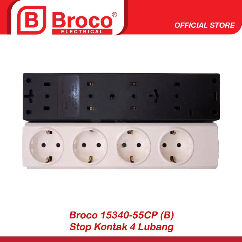 stop kontak broco 4 lubang