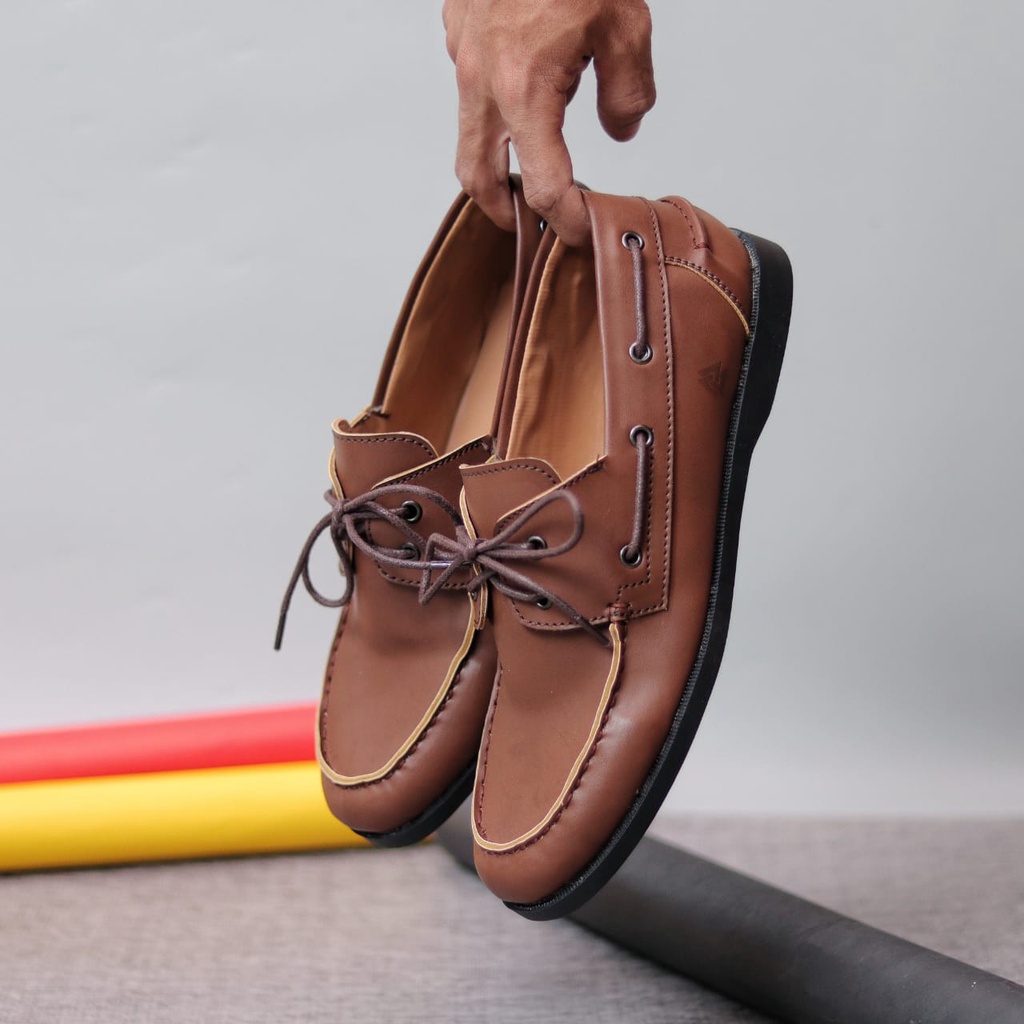 MOLK Sepatu Formal Casual Pantofel Hitam Tali Kerja Kantor Kuliah Kulit Pu