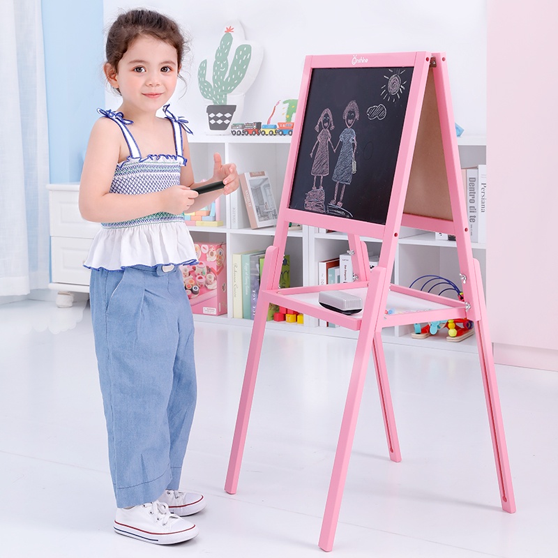

ONSHINE Papan Tulis Anak Berdiri Blackboard dan Whiteboard 2 in 1 bolak balik / Onshine Created Easel