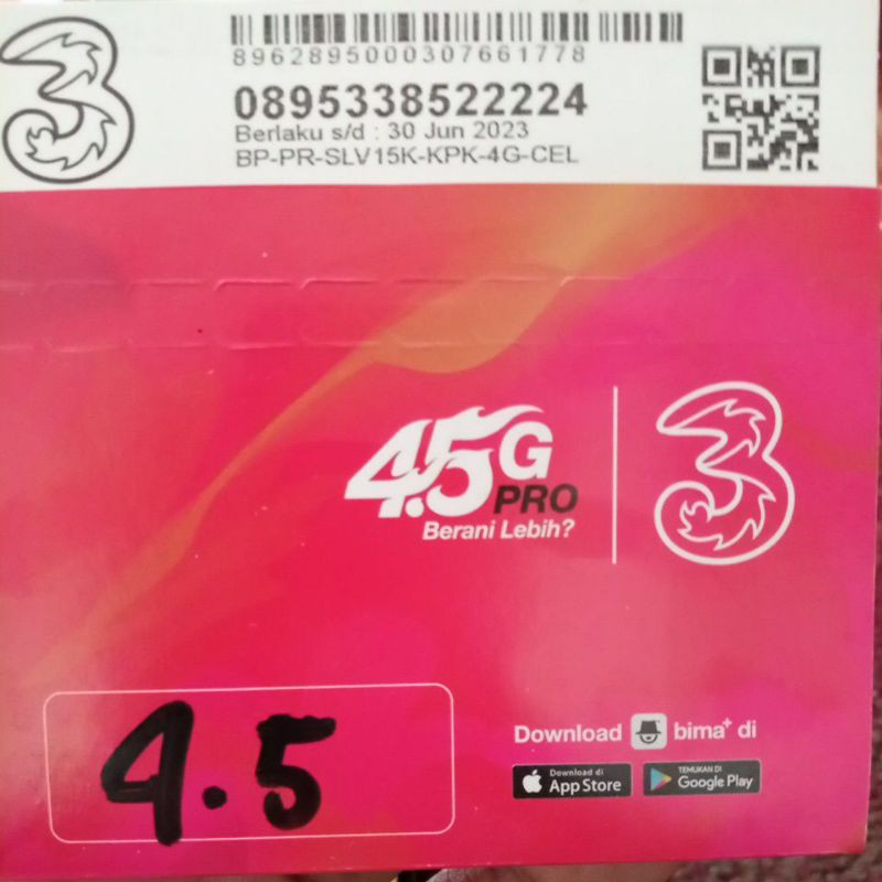 perdana tri 4,5gb
