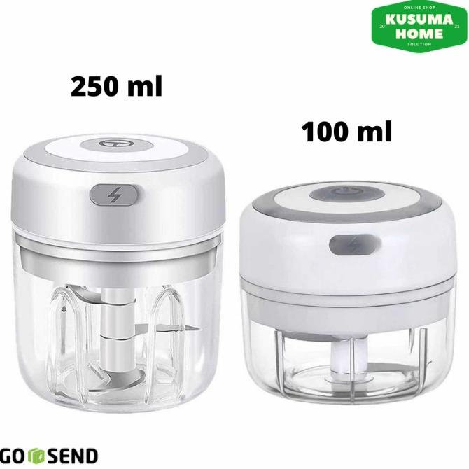 Blender Mini Elektrik Hand Chopper Garlic Pemotong Bawang Bumbu Copper