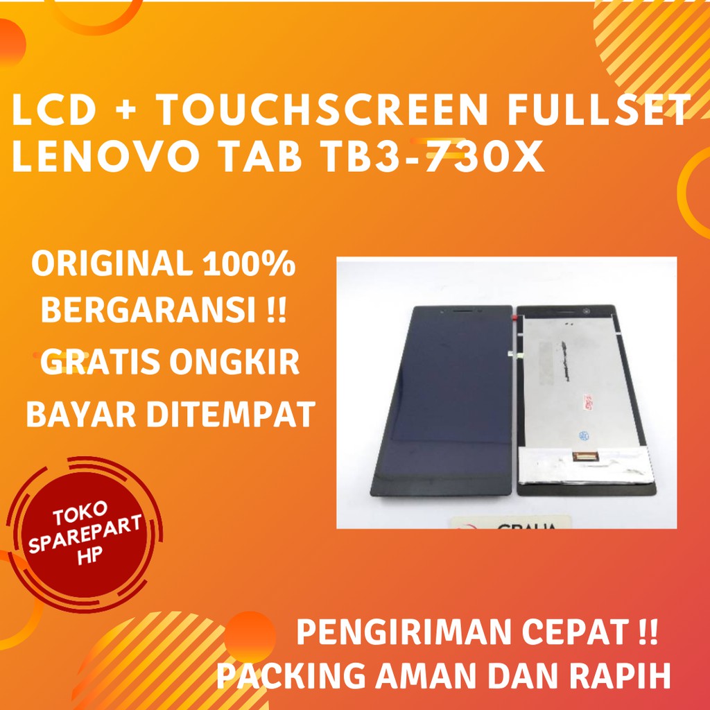 Layar Lcd Ori Lenovo TAB TB3-730X Fullset Lcd + Touchscreen Full set Original OLED/OEM