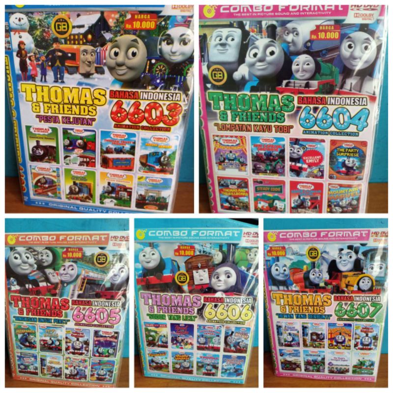 DVD COLECTION THOMAS & FRIENDS 6603,6604,6605,6606,6607