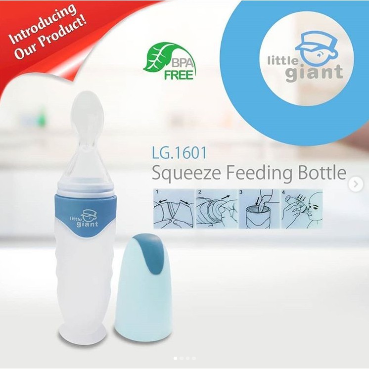 Little Giant Squeeze Feeding Bottle LG 1601 Botol Sendok Bayi