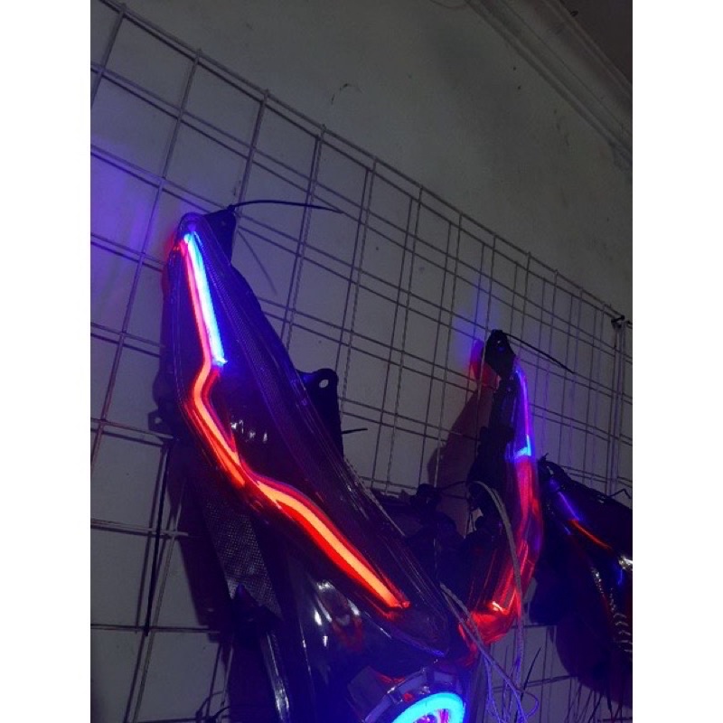 Lampu LED DRL running 30CM alis mobil motor 2warna model slim 12volt waterprof harga sepasang