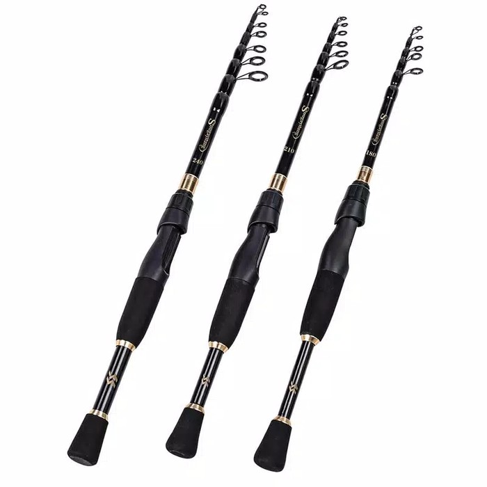 New Sale!! Sougayilang 240 Cm Joran Ul Telescopic Spinning Fishing Rod Ultralight
